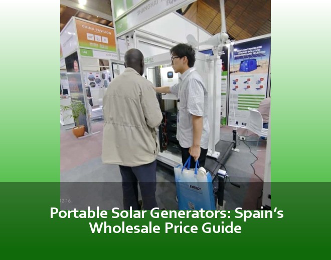 Portable Solar Generators: Spain’s Wholesale Price Guide